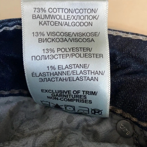 Silver Suki Mid Boot Fluid Denim Dark Wash Embellished Jeans - Size 26 - Picture 9 of 11